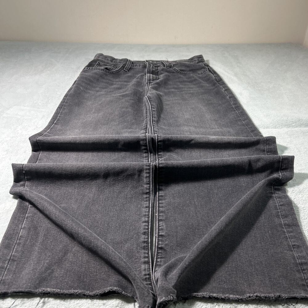 Y2K 2000s Beyond Baggy Jeans Womens 14 28x25 Raw Hems Hamilton Wide leg Loose